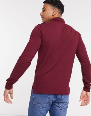 maroon polo jacket