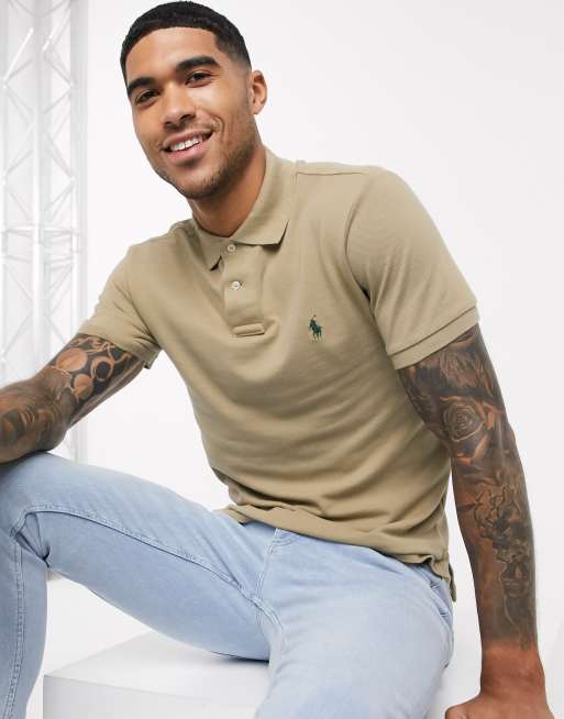 Tan ralph on sale lauren polo shirt