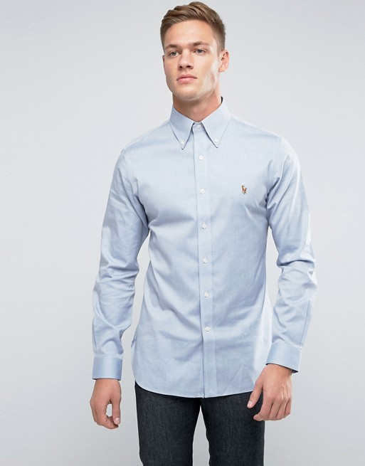 Polo Ralph Lauren | Polo Ralph Lauren Slim Fit Non Iron Shirt in Blue