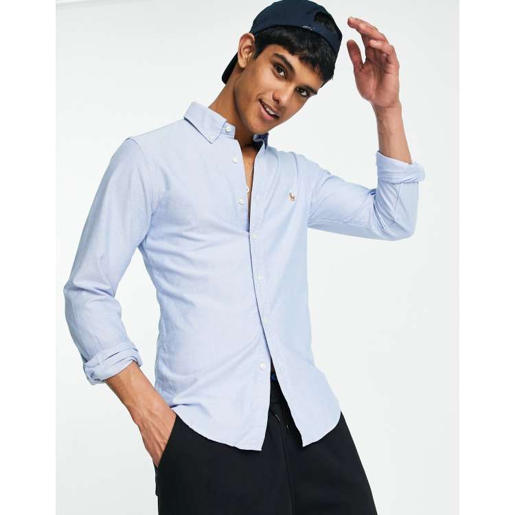 Verandering uitbreiden Echter Polo Ralph Lauren - Slim-fit Oxford overhemd in blauw | ASOS