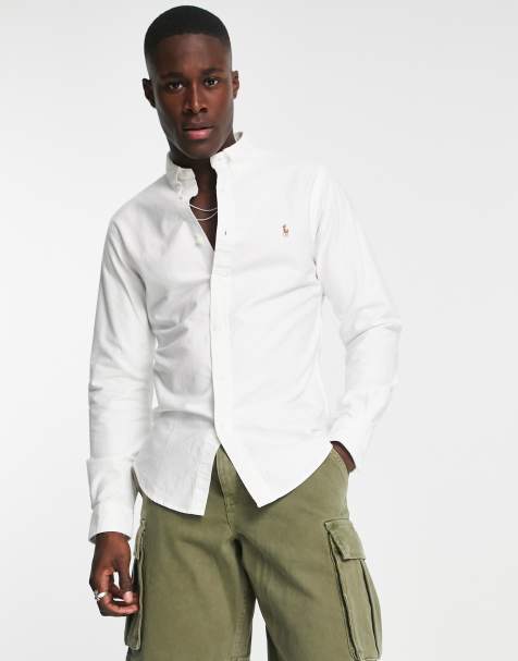 Polo Ralph Lauren - Slim-fit Oxford overhemd in wit - view 1