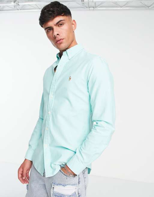 Light green discount ralph lauren shirt