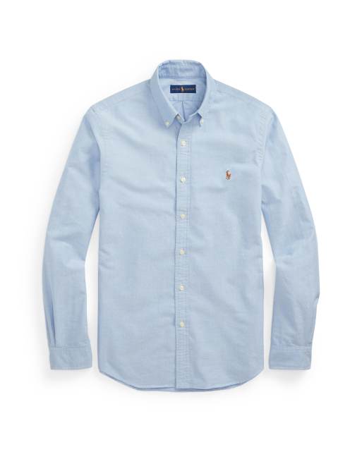 Polo Ralph Lauren – Slim Fit Oxfordhemd in Mittelblau, 2 von 5