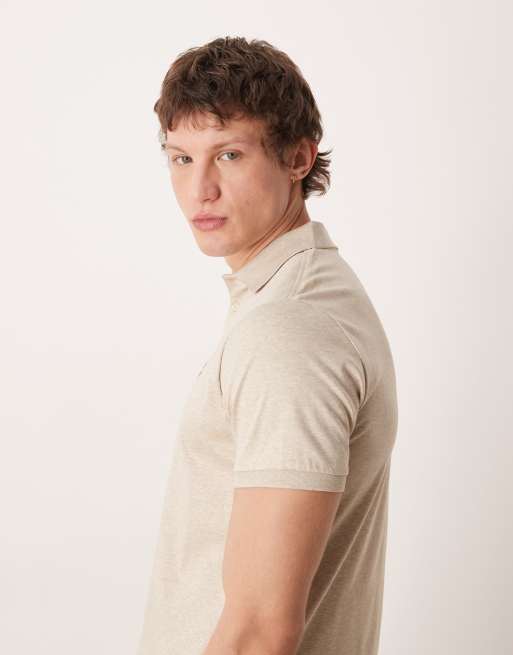 Polo Ralph Lauren – Slim-Fit-Polohemd aus Pima-Baumwolle in Hellbraun mit Markenlogo, 4 von 5