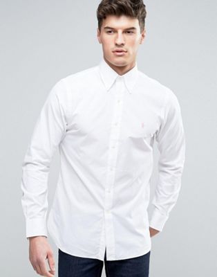 ralph lauren poplin shirt white