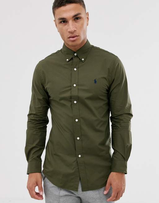 Olive ralph lauren shirt outlet