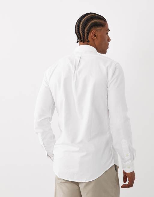 Polo Ralph Lauren slim fit stretch poplin shirt in white, 3 of 5