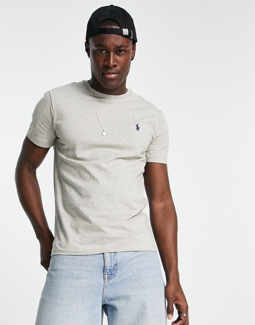 Polo Ralph Lauren slim fit t-shirt with crew neck in grey