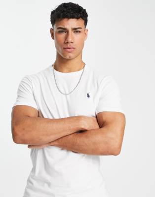 Polo Ralph Lauren slim fit t-shirt with crew neck in white