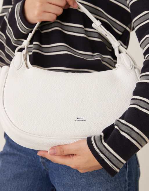 Polo Ralph Lauren sling shoulder bag in white, 3 of 4
