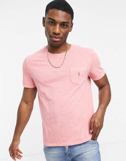 Polo Ralph Lauren logo t-shirt in desert rose