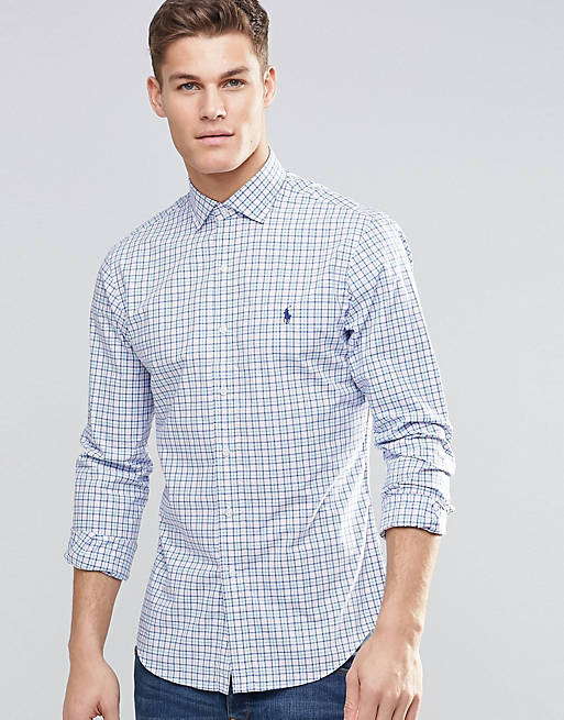 Polo Ralph Lauren Smart Shirt In Slim Fit Pink Check | ASOS
