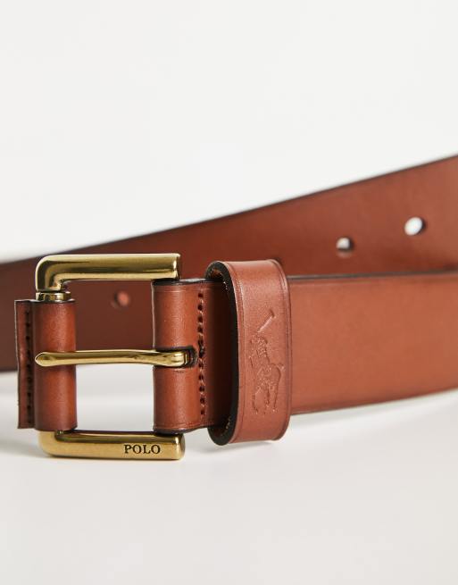 Polo belt with logo best sale