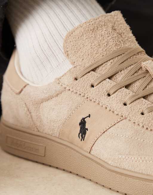 Polo Ralph Lauren – Sneaker aus Wildleder in Steinbeige, 5 von 5