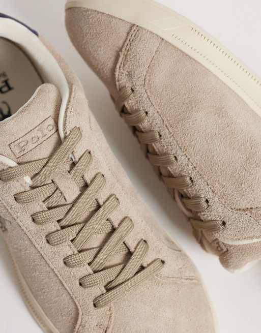 Polo Ralph Lauren – Sneaker in Beige und Marineblau, 3 von 5