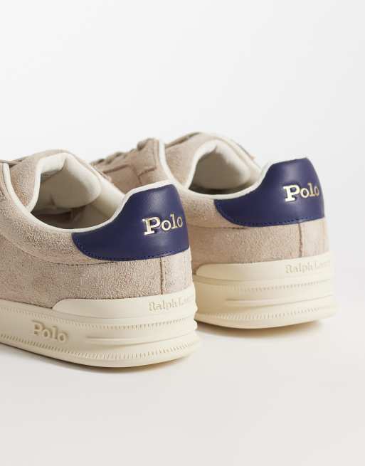 Polo Ralph Lauren – Sneaker in Beige und Marineblau, 4 von 5