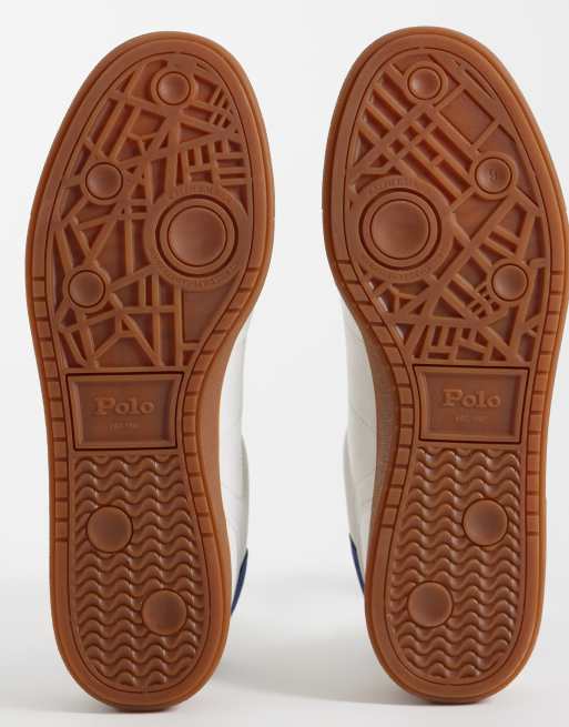 Polo Ralph Lauren – Sneaker in Weiß/Marineblau mit niedrigem Schaft, 5 von 5