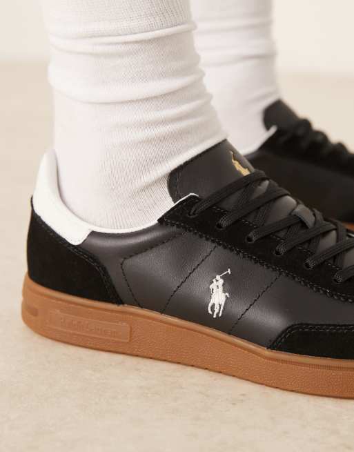 Polo Ralph Lauren sneakers in black and white, 3 of 5