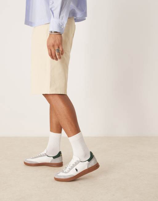 Polo Ralph Lauren - Sneakers in grijs, groen en wit, 3 van 5