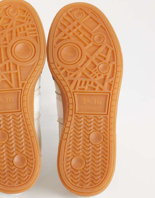 Polo Ralph Lauren sneakers in lichtbruin, 4 van 5