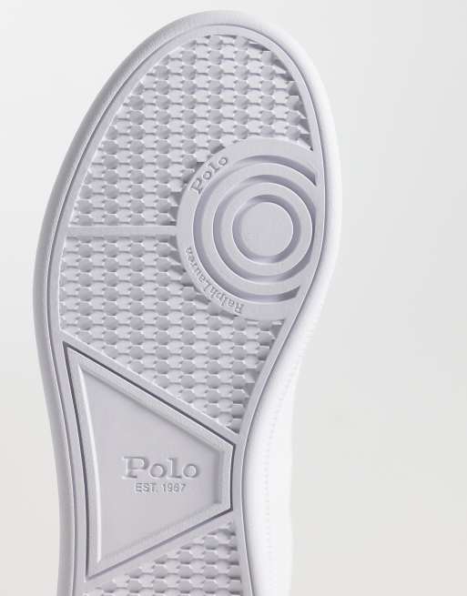 Polo Ralph Lauren sneakers in white and dark green, 4 of 5