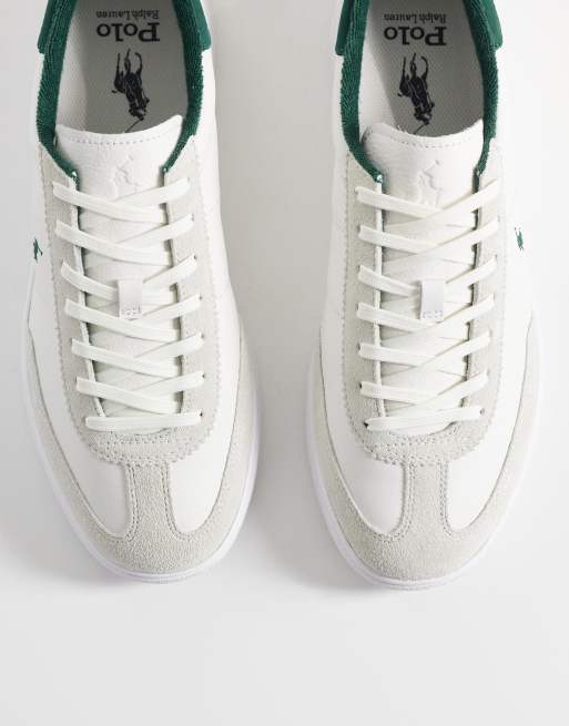 Polo Ralph Lauren - Sneakers in wit en donkergroen, 2 van 5