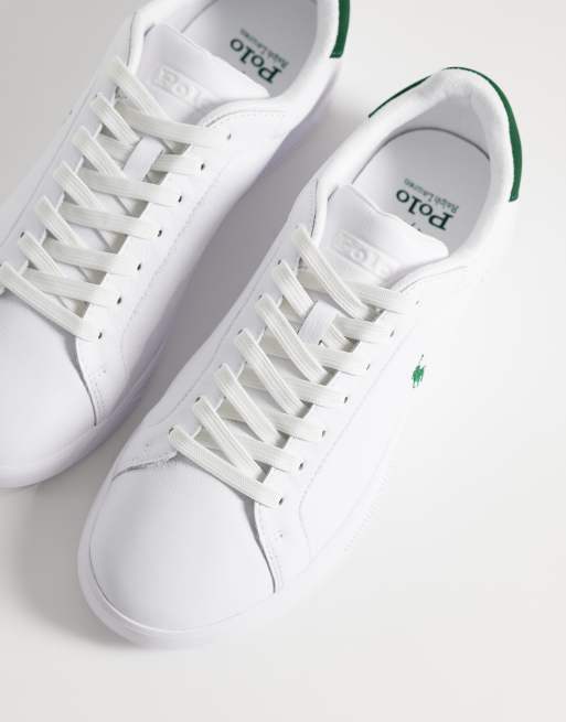 Polo Ralph Lauren - Sneakers in wit en donkergroen, 2 van 5
