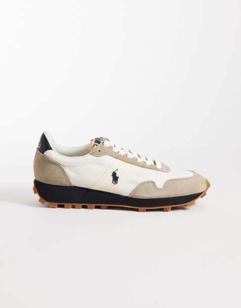 Polo Ralph Lauren - Sneakers met veters in lichtbruin - view 1