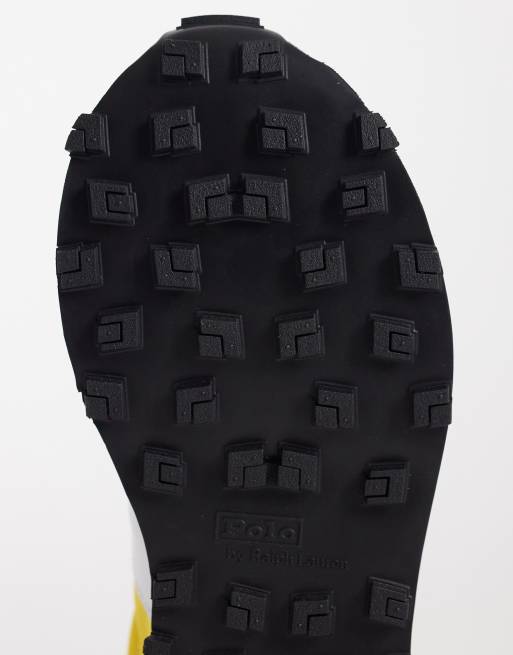 Polo Ralph Lauren - Sneakers stringate verdi e gialle, 5 di 5