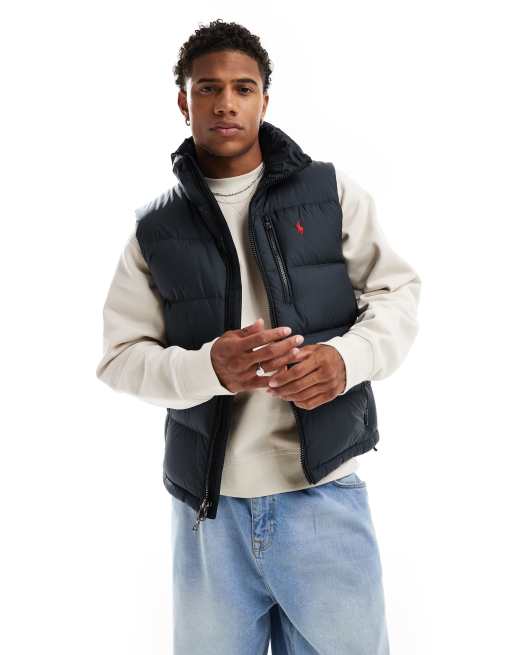 Polo Ralph Lauren - Sort dunvest med ikonlogo