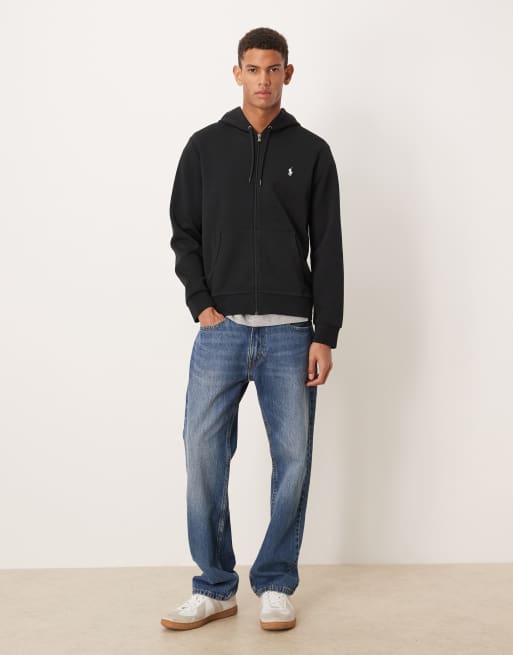 Polo Ralph Lauren - Sort hættetrøje med dobbelt lynlås og ikonlogo, 2 af 5