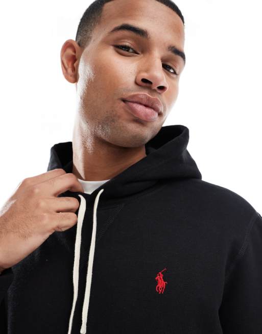 Polo Ralph Lauren - Sort hættetrøje med logoikon i fleece, 5 af 5