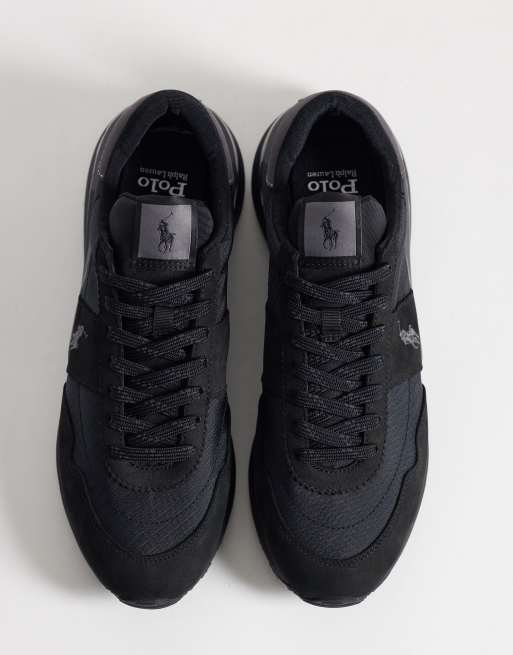 Polo Ralph Lauren - Sorte lave sneakers med snørebånd, 3 af 5