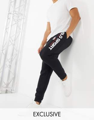 polo black sweats