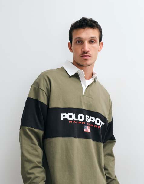 Polo Ralph Lauren Sport - camisa pesada color rubí en caqui - view 1