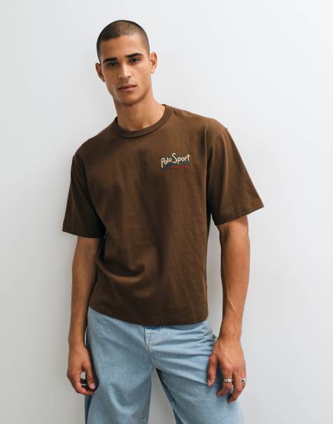 Polo Ralph Lauren Sport - camiseta de corte holgado en marrón - view 1