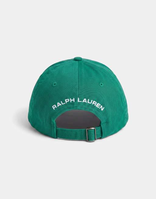 Polo Ralph Lauren – Sport Capsule – Baseballkappe in Grün mit Flaggenlogo, 5 von 7