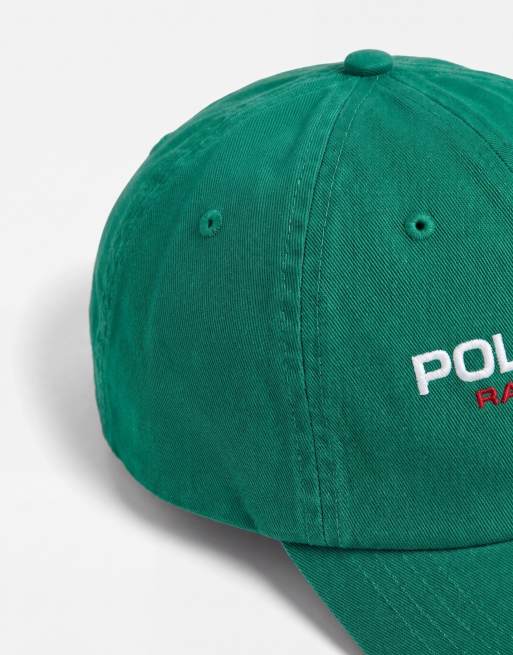 Polo Ralph Lauren – Sport Capsule – Baseballkappe in Grün mit Flaggenlogo, 6 von 7