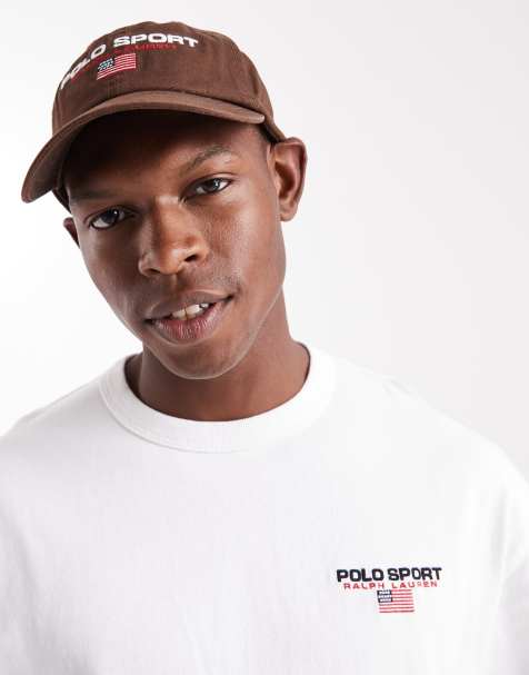 Polo Ralph Lauren - Sport Capsule - Cappellino con visiera unisex in twill marrone con logo della bandiera - view 1