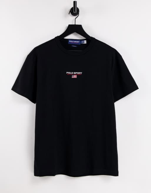 T shirt noir ralph lauren hot sale