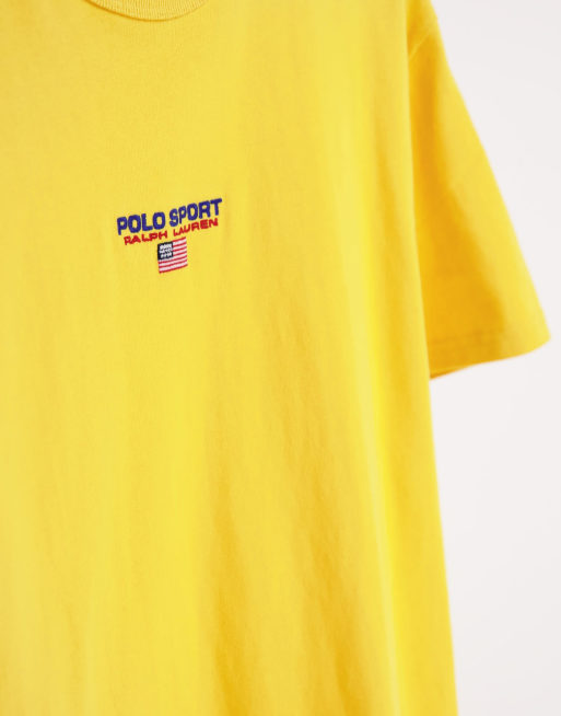 Polo sport hot sale t shirt yellow