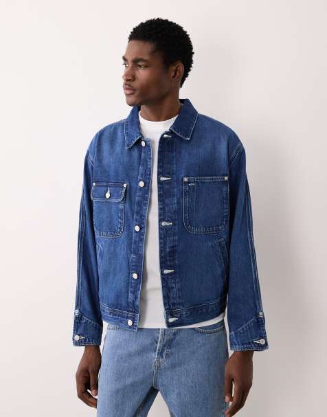 Polo Ralph Lauren - Sport Capsule - Denim truckerjack met vlaglogo in blauw - view 1