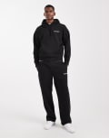 [Polo Ralph Lauren] Polo Ralph Lauren Sport capsule flag logo relaxed fit heavyweight fleece pants in black (part of a set) S black