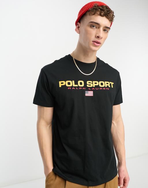 Polo Ralph Lauren sport capsule front logo t shirt classic fit in