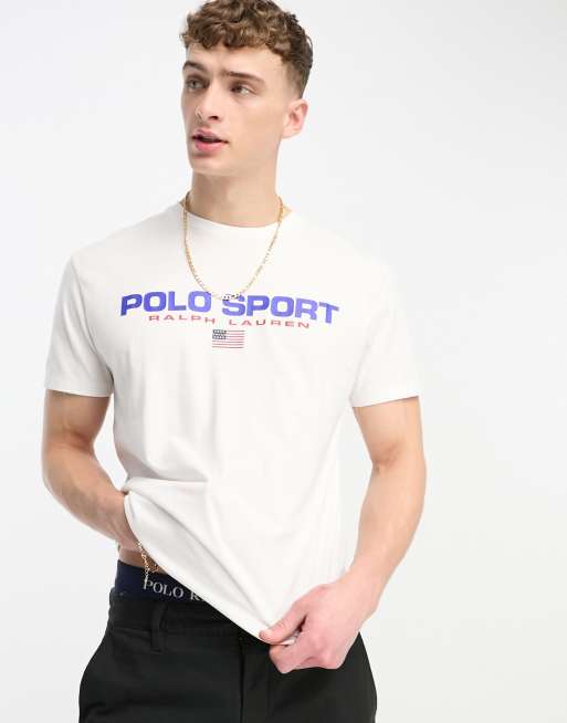 Polo Ralph Lauren sport capsule front logo t-shirt classic fit in white