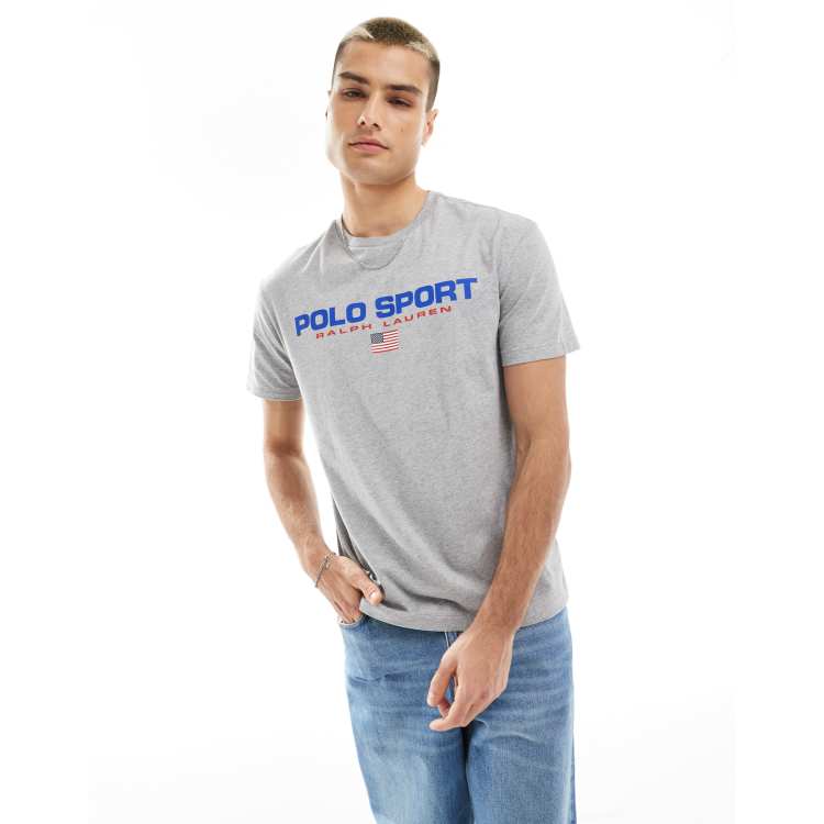 Polo Sport Grey Shirt Barbour Men's Sports Polo Shirt Grey Marl