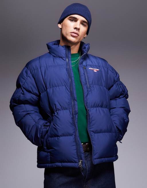 Polo Ralph Lauren - Sport Capsule - Gewatteerd jack met logo in marineblauw