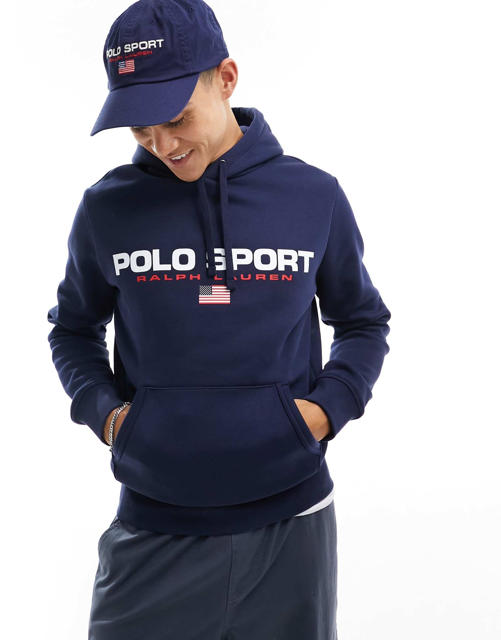  Темно-синяя худи Polo Ralph Lauren Sport Capsule