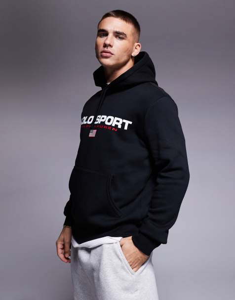 Polo Ralph Lauren - Sport Capsule - Hoodie met logo in zwart - view 1
