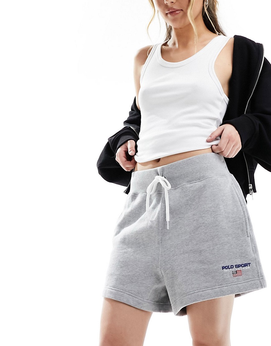 Polo Ralph Lauren Sport Capsule jersey shorts with logo in grey